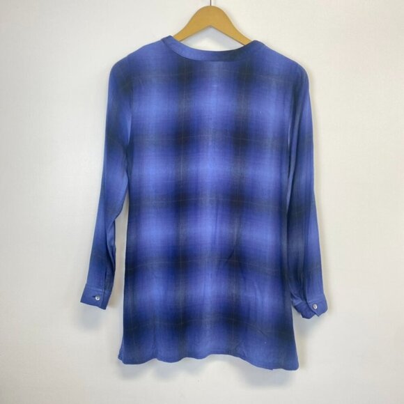 J. Jill Blue Plaid Tunic - Picture 7 of 9